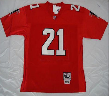 Custom Atlanta Falcons red Throwback jersey