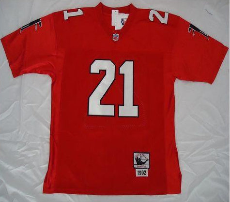 Custom Atlanta Falcons red Throwback jersey
