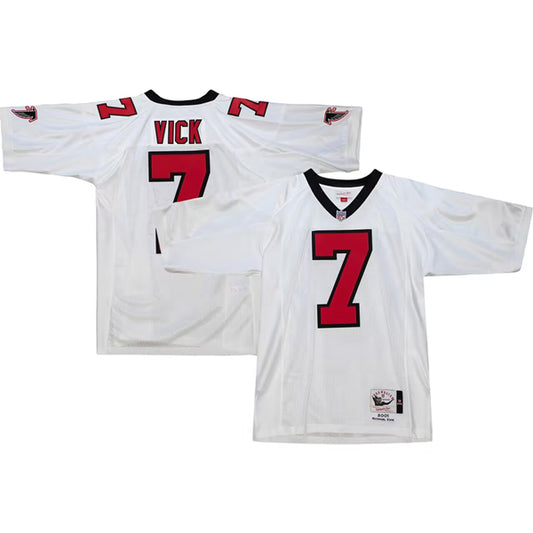Atlanta Falcons Custom White 2001 Mitchell & Ness Jersey