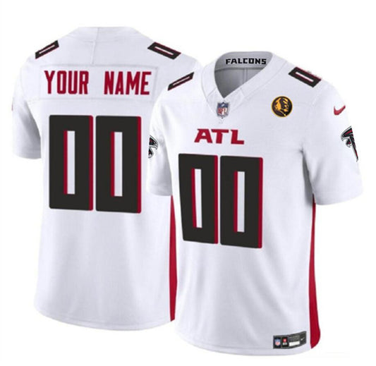 Atlanta Falcons Custom White 2023 FUSE With John Madden Patch Jersey