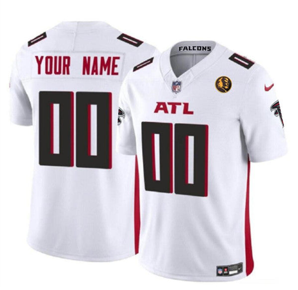 Custom Atlanta Falcons white FUSE jersey