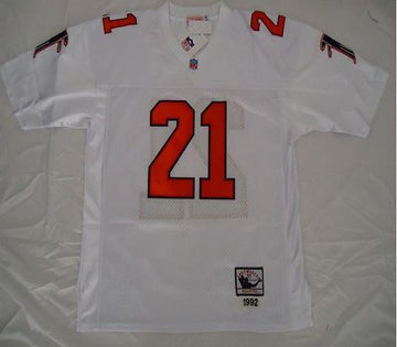 Custom Atlanta Falcons white Throwback jersey