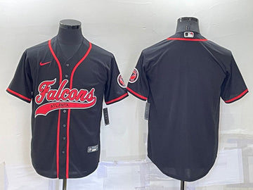Atlanta Falcons Blank Black Baseball Jersey