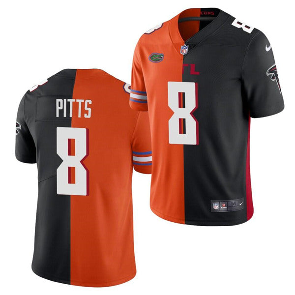 Atlanta Falcons Customized 2021 Orange-Black Split Jersey