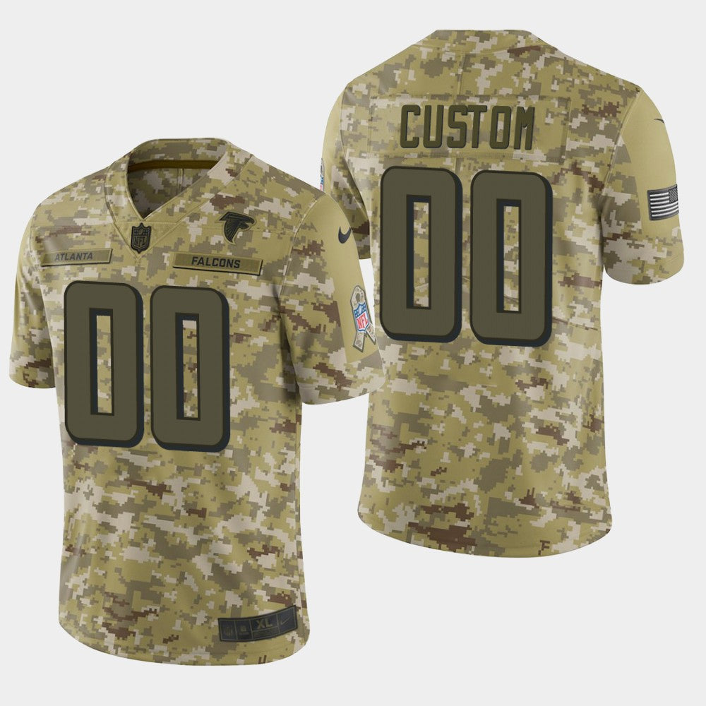 Atlanta Falcons Customized Camo Salute To Service Jersey