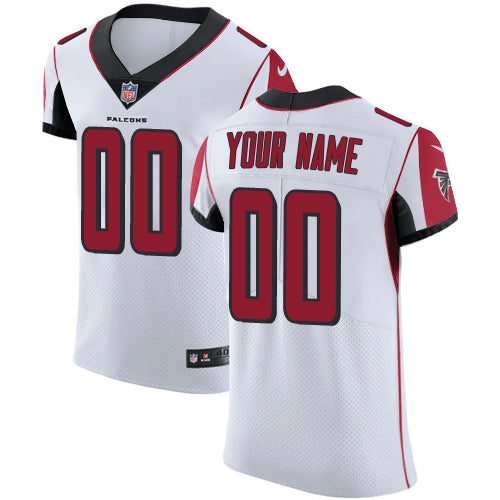 Atlanta Falcons White Custom Elite Jersey