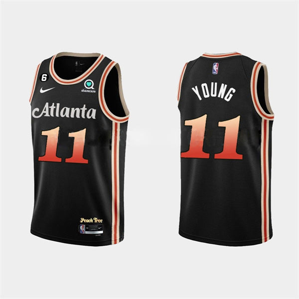 Trae Young Atlanta Hawks black City Edition jersey