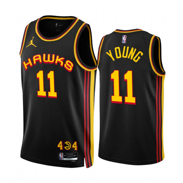 Trae Young Atlanta Hawks black jersey