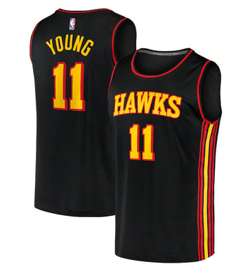 Trae Young Atlanta Hawks black jersey