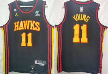 Trae Young Atlanta Hawks black jersey