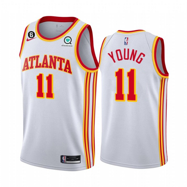 Trae Young Atlanta Hawks white jersey