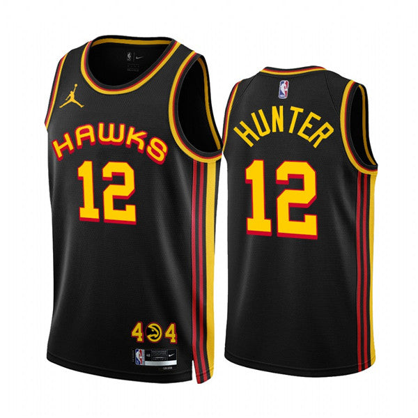 De'Andre Hunter Atlanta Hawks black jersey