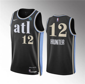 De'Andre Hunter Atlanta Hawks black City Edition jersey
