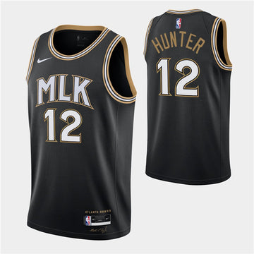 De'andre Hunter Atlanta Hawks black jersey