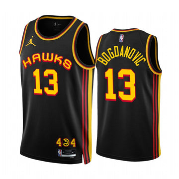 Bogdan Bogdanovic Atlanta Hawks black jersey