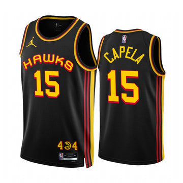 Clint Capela Atlanta Hawks black jersey