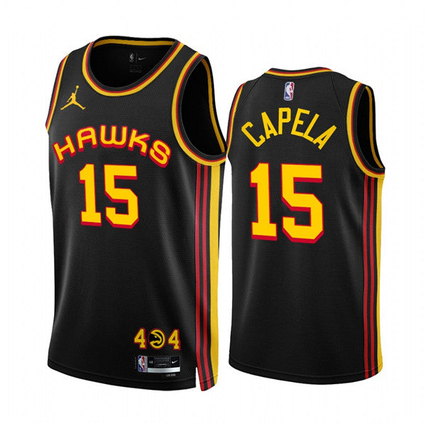 Clint Capela Atlanta Hawks black jersey