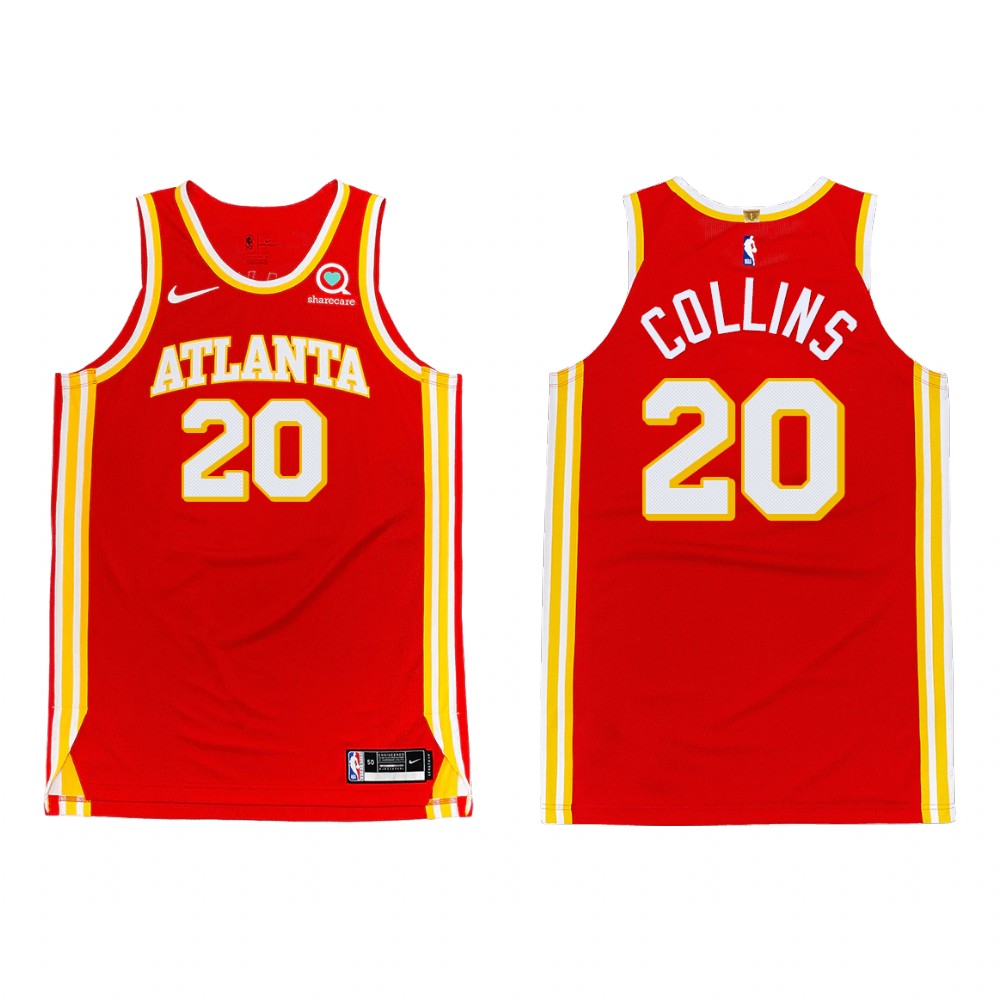 John Collins Atlanta Hawks red jersey