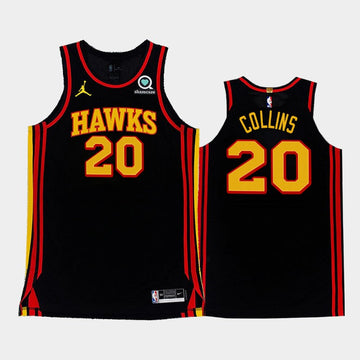 John Collins Atlanta Hawks black jersey