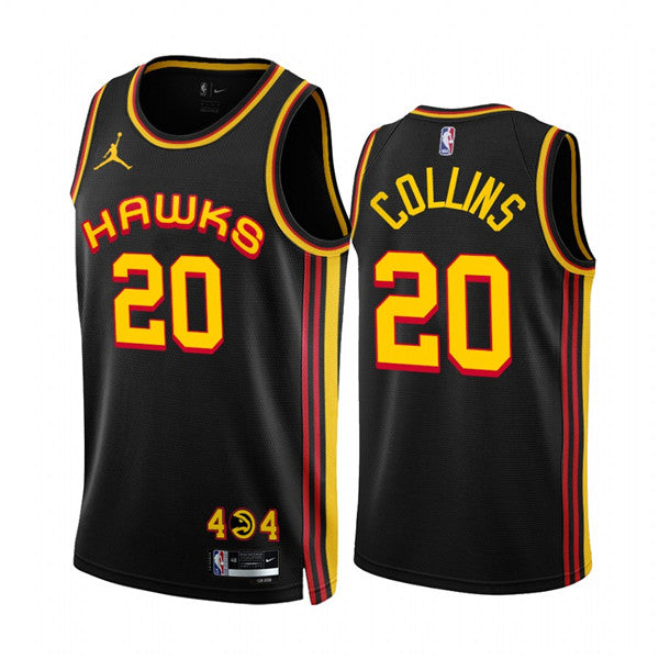 John Collins Atlanta Hawks black jersey