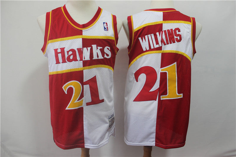 Dominique Wilkins Atlanta Hawks red jersey