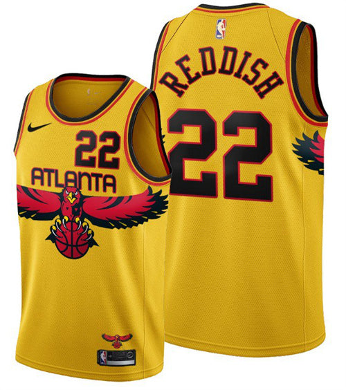 Cam Reddish Atlanta Hawks yellow City Edition jersey