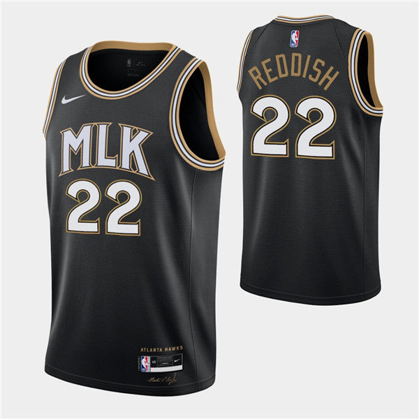 Cam Reddish Atlanta Hawks black jersey