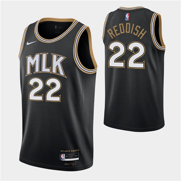 Cam Reddish Atlanta Hawks black jersey