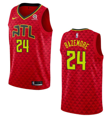 Kent Bazemore Atlanta Hawks red jersey