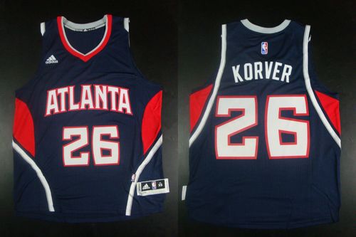 Kyle Korver Atlanta Hawks blue jersey