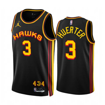 Kevin Huerter Atlanta Hawks black jersey
