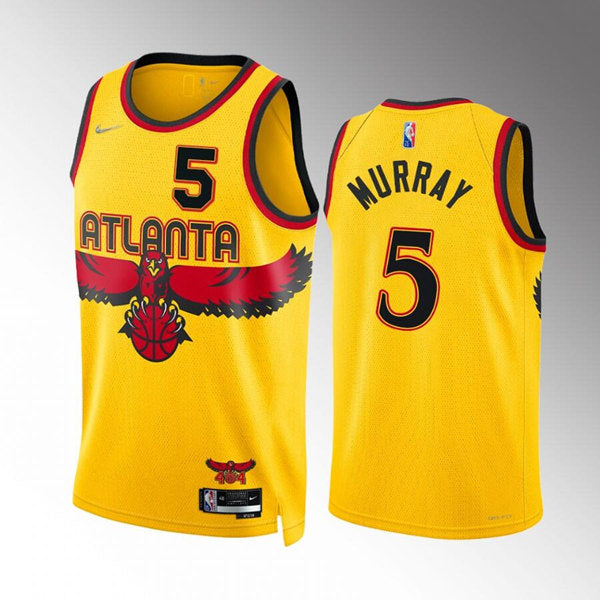 Dejounte Murray Atlanta Hawks black Game jersey