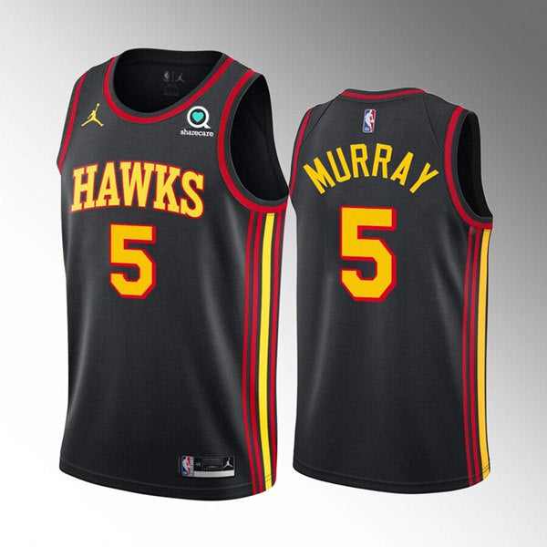 Dejounte Murray Atlanta Hawks black jersey