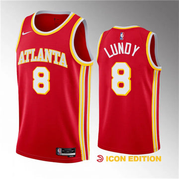 Seth Lundy Atlanta Hawks red jersey