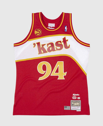Dungeon Atlanta Hawks red Throwback jersey