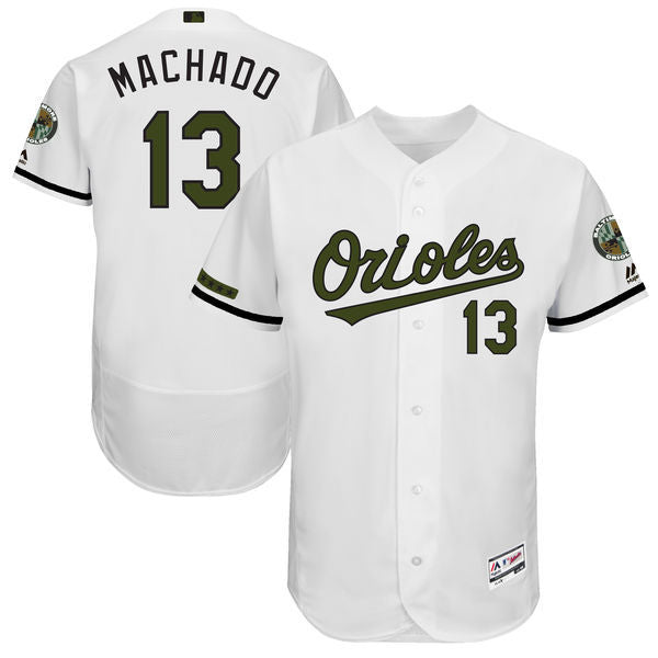 Manny Machado Majestic Baltimore Orioles white Authentic jersey