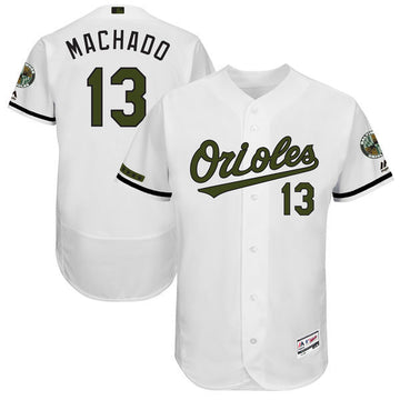 Manny Machado Majestic Baltimore Orioles white Authentic jersey