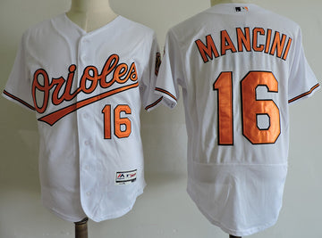 Trey Mancini Baltimore Orioles white Elite jersey