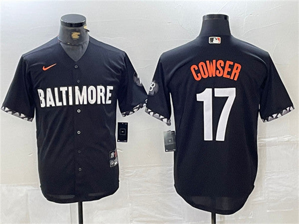 Colton Cowser Baltimore Orioles black City Connect jersey