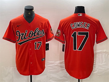 Colton Cowser Baltimore Orioles orange jersey