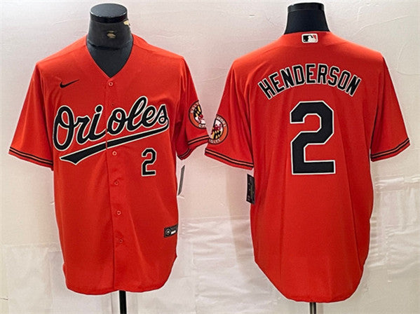 Gunnar Henderson Baltimore Orioles orange jersey