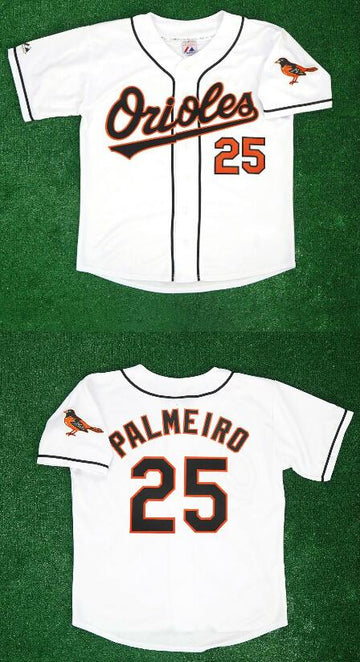 Rafael Palmeiro Baltimore Orioles white Home jersey