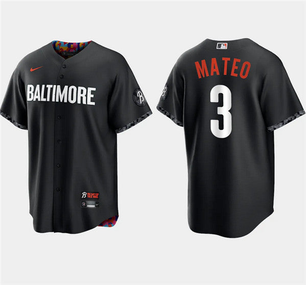 Jorge Mateo Baltimore Orioles black City Connect jersey
