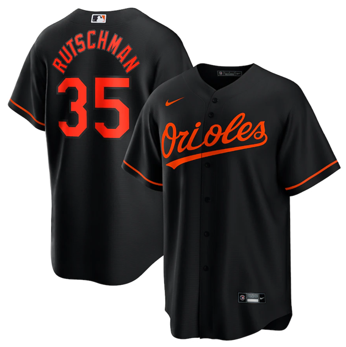 Adley Rutschman Baltimore Orioles black jersey