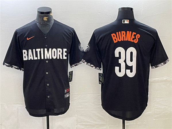 Corbin Burnes Baltimore Orioles black City Connect jersey