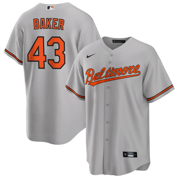 Bryan Baker Baltimore Orioles gray jersey