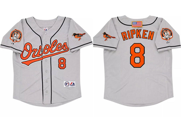 Cal Ripken Jr Baltimore Orioles gray jersey