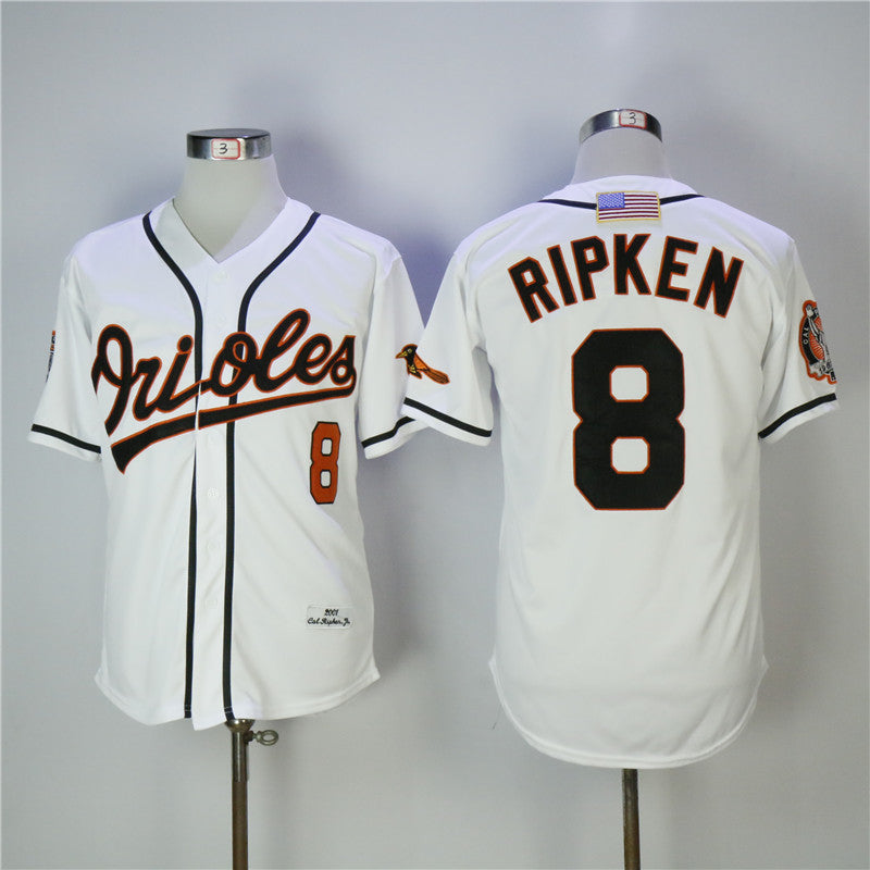 Cal Ripken Jr Baltimore Orioles white jersey