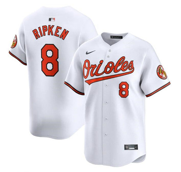 Cal Ripken Jr Baltimore Orioles white Home jersey