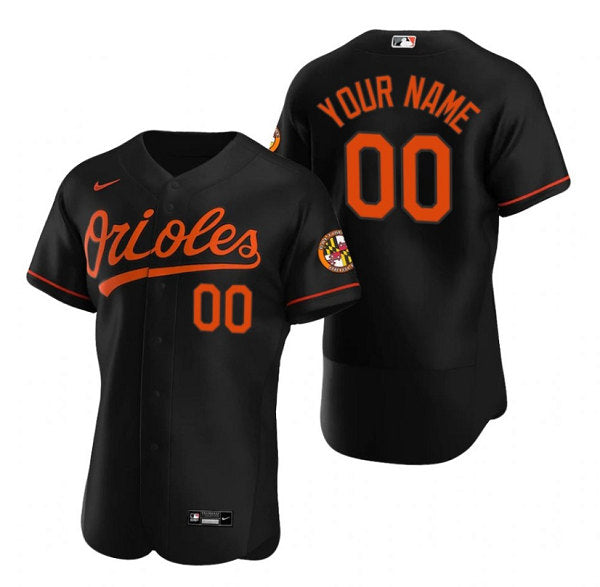 Custom Baltimore Orioles black jersey